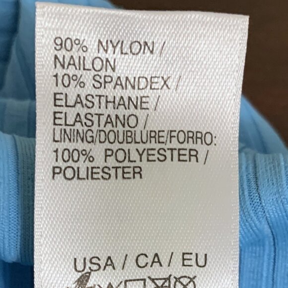 Next Bikini Bottom Swimwear High Waistband Blue Ribbed Women’s Extra Small XS - Picture 7 of 9